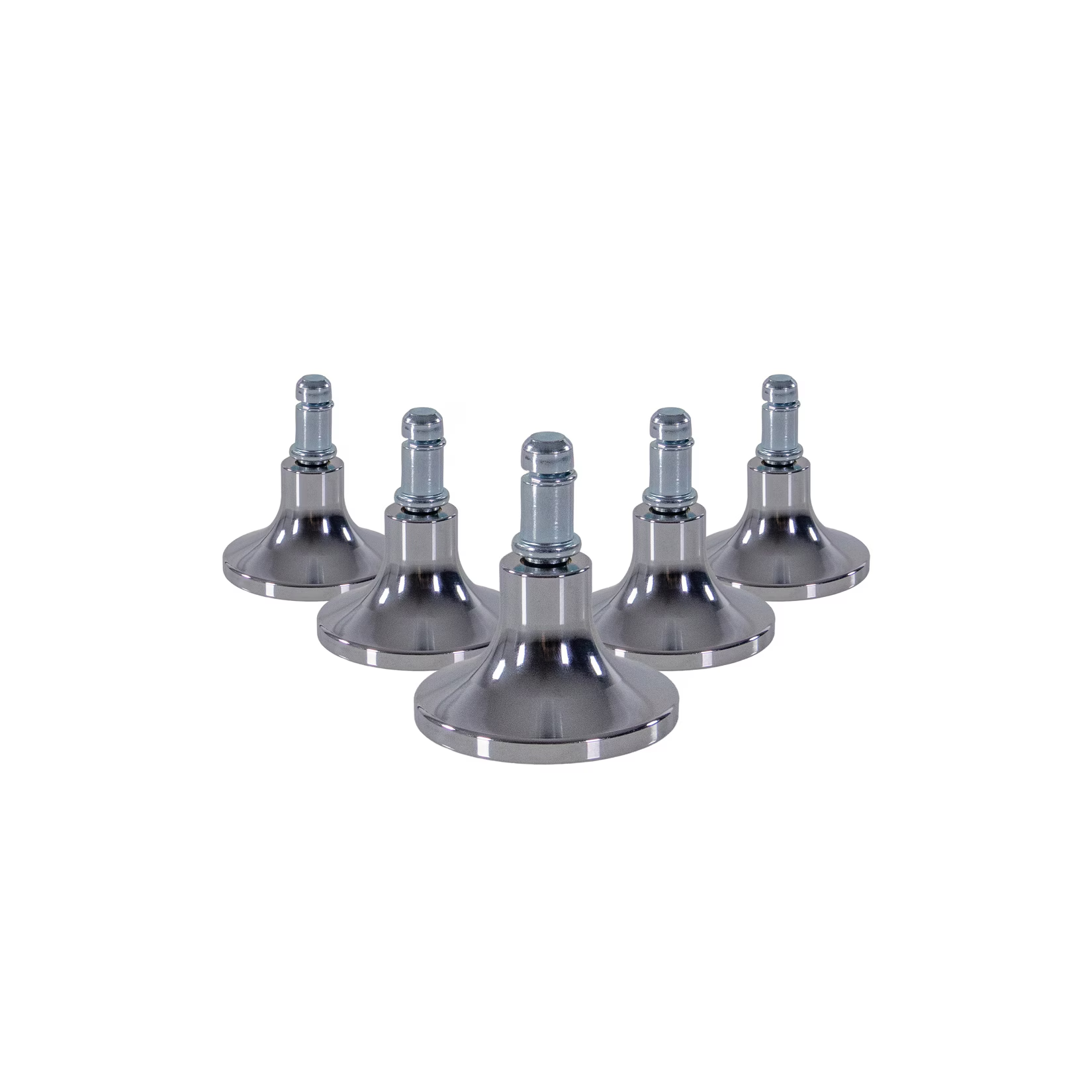 hjh OFFICE Bodengleiter STAND C Stuhlrollen Gleiter Aluminium Silber Stuhl 989 - 4064323108030