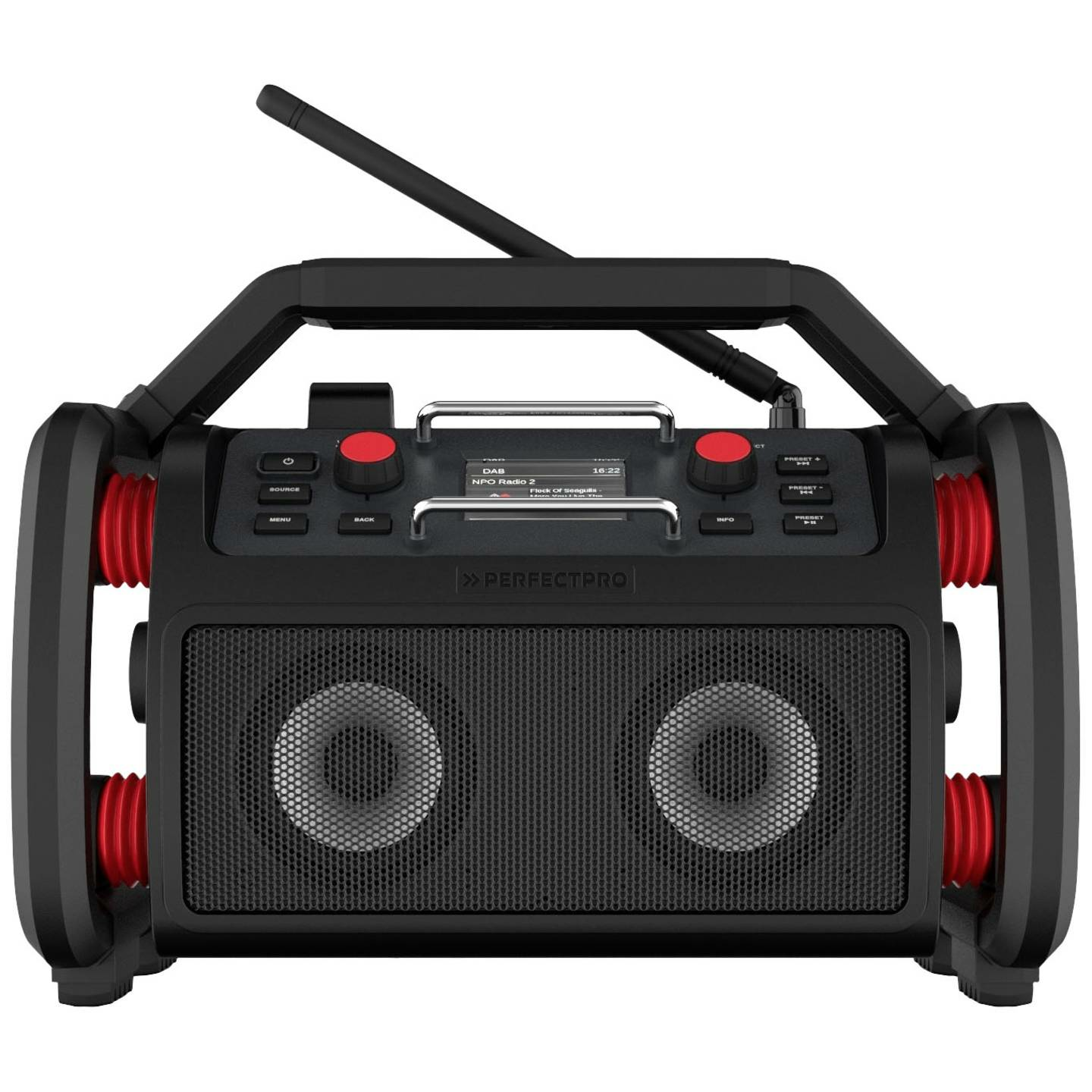Perfect Pro Rock Pro Baustellenradio Dab+ Ukw Aux Bluetooth Usb Siehe Text/Foto C-Ware