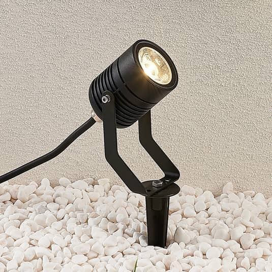Lindby LED-Außenstrahler Maris m. Erdspieß Gartenlampe  Lampe Leuchte 4W schwarz - 4251096549553