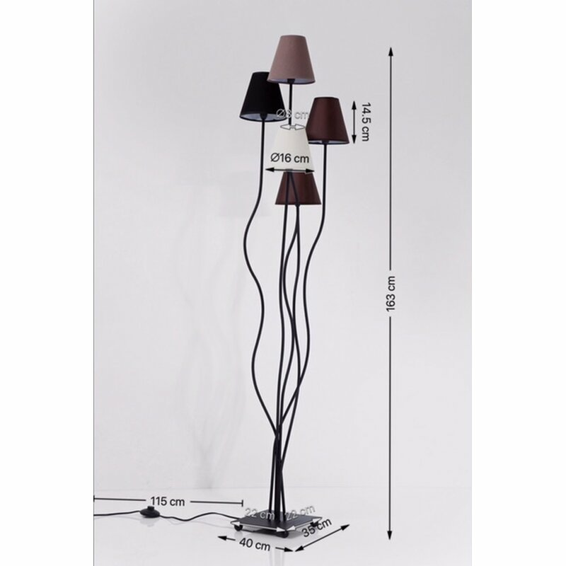 KARE Design Flexible Mocca LED Stehleuchte Stehlampe Standleuchte Lampe 163cm750