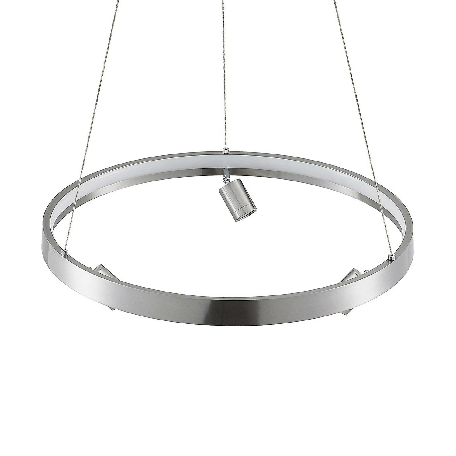 Lucande Paliva Led Hängeleuchte Deckenlampe Pendelleuchte Leuchte 48cm Nickel B-Ware - 4251911713114