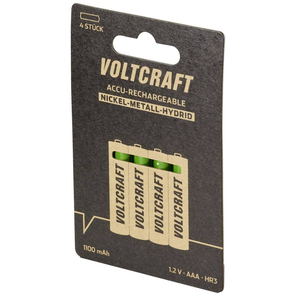 VOLTCRAFT HR03 SE Micro (AAA)-Akku NiMH 1100 mAh 1.2 V 4 St. Batterie 3 SETS