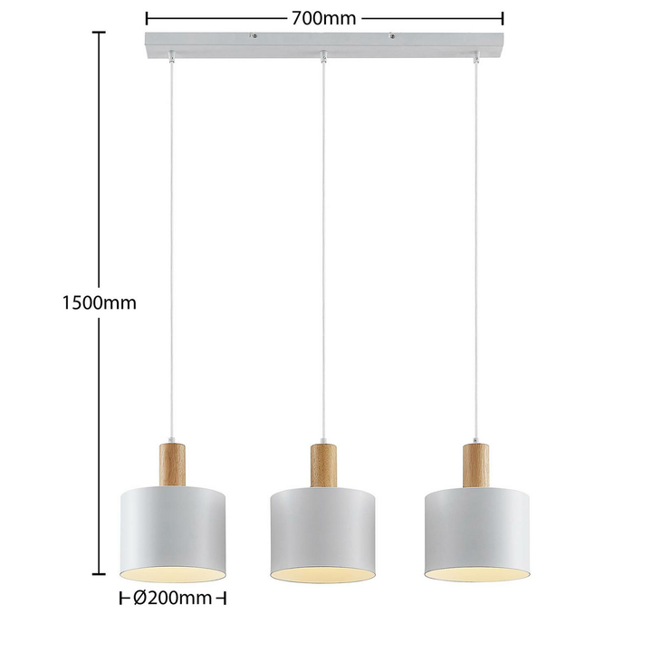 Lindby Kadir Hängeleuchte Pendelleuchte Hängeleuchte Lampe Leuchte 3-flmg E27