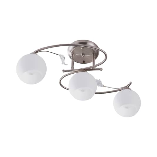 B-Ware Lindby Svean 3 Fl. Deckenlampe Nickel Matt Deckenlampe Lampe Leuchte E14 Decke