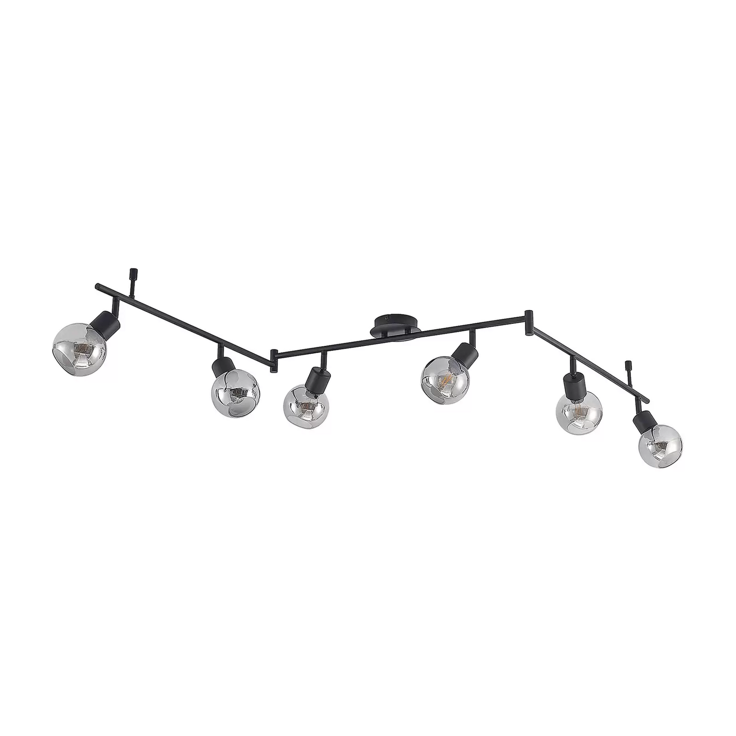 Spot de plafond Lindby Eridia de qualité B, plafonnier, lampe de plafond, lampe noire