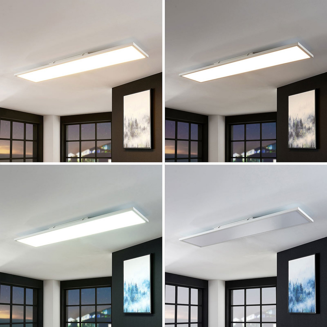 Arcchio Led Panel Brenda Deckenlampe Deckenlampe Fernbedienung 29,5 X 119,5cm787 B-Ware
