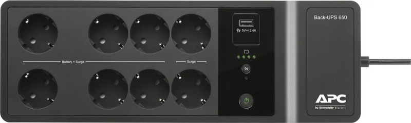 Apc Back Ups Es Usv Netzgerät 650 Va 400 W 8x Schutzkontakt 1x Usb Schwarz B-Ware - 731304347217
