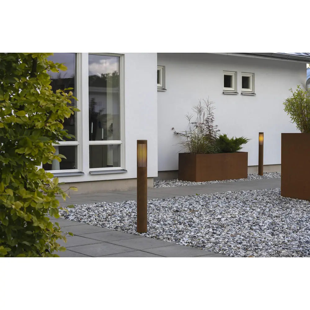 B-Ware Konstsmide Wegeleuchte Gartenleuchte Outdoor Beleuchtung Pistoia Rost E27