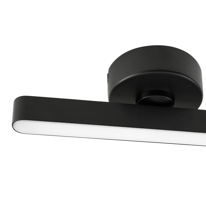 Lindby LED-Deckenleuchte Eldrin 1-flammig schwarz Eisen Deckenlampe Lampe Spot