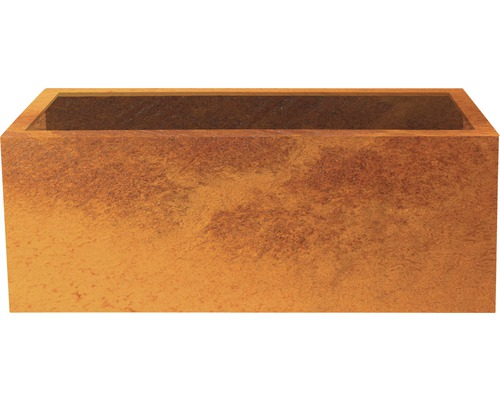 Palatino Pflanzkübel Lotte Corten Stahl 120x40x50cm Blumenkasten Pflanzen Frost B-Ware