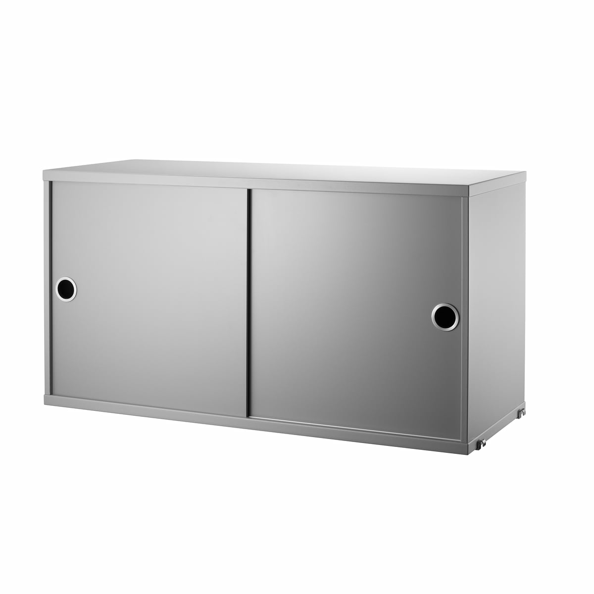 B-Ware String Schrankmodul Mit Schiebetüren Regal Schrank 78x30cm Grau Siehe Text/Foto - 7350038271327