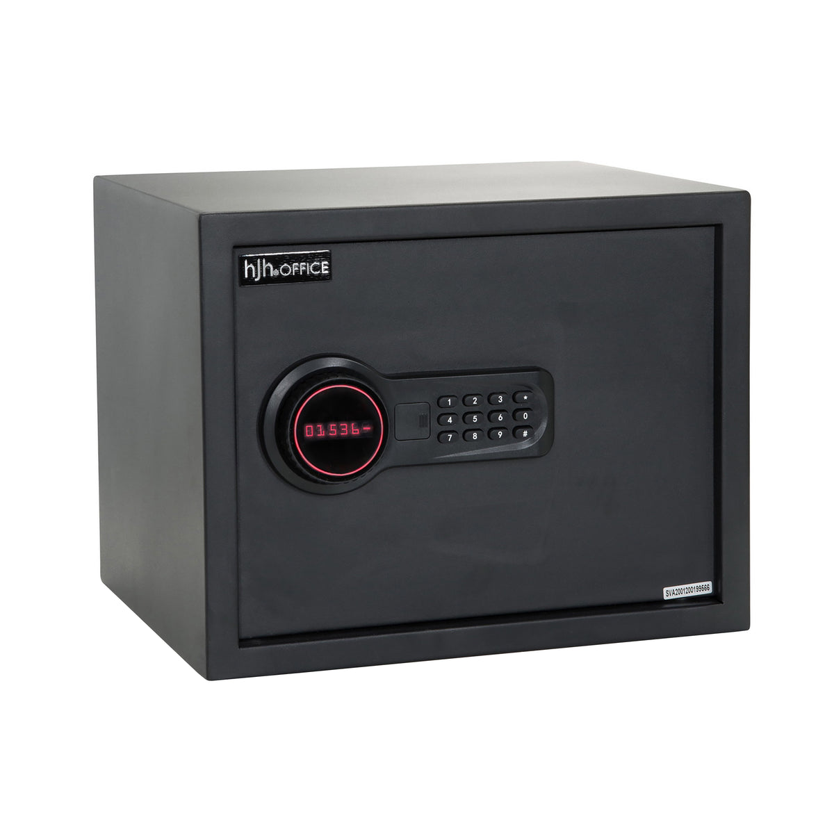 hjh OFFICE Safe Tresor SAFE COMPACT elektronisch Geldsafe LCD Display schwarz - 4064323013006
