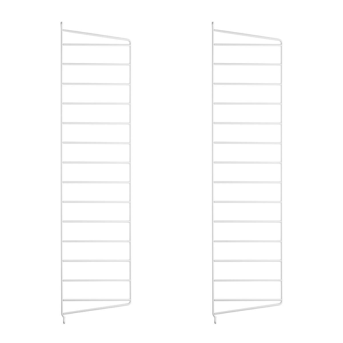 B-Ware String 2er Set System Wandleiter Regalsystem Leiterregal Leitermodul 75x20 Weiß