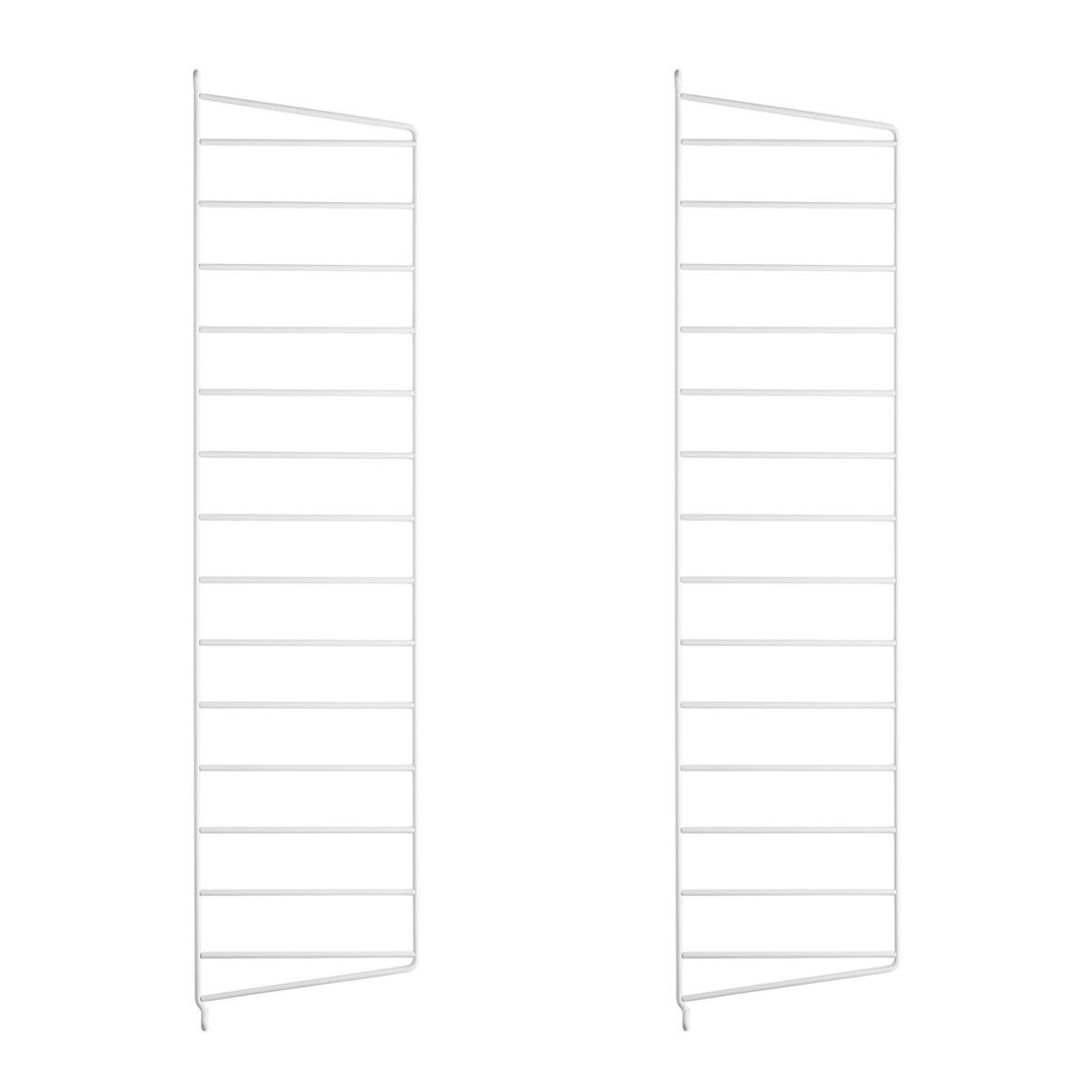String 2er Set System Wandleiter Regalsystem Leiterregal Leitermodul 75x20 Weiß B-Ware