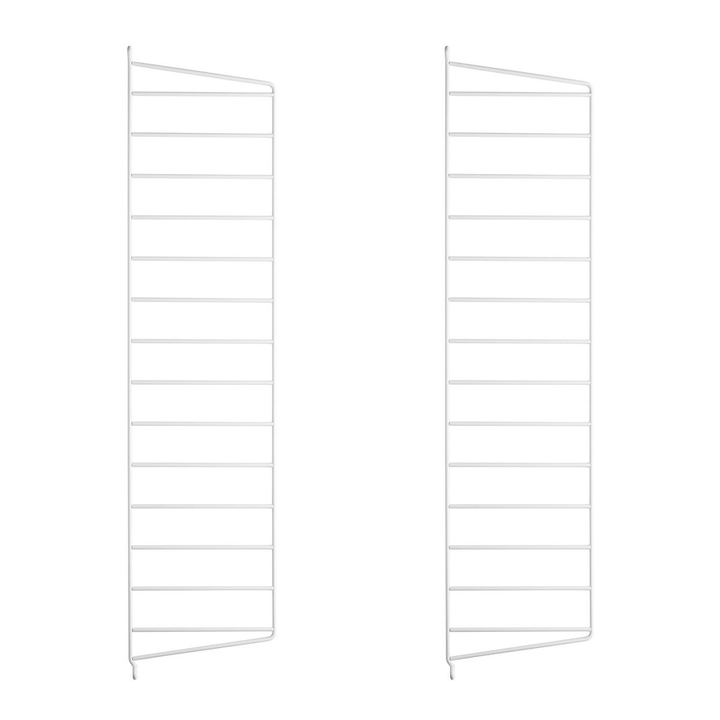 String 2er Set System Wandleiter Regalsystem Leiterregal Leitermodul 75x20 Weiß B-Ware