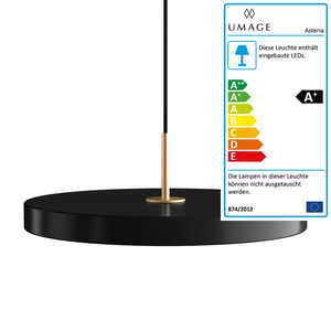 B-Ware Umage Asteria Pendelleuchte Hängeleuchte Deckenlampe Lampe Licht 15 W Schwarz