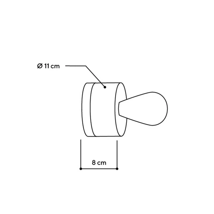 Almut von Wildheim 0239 Wandleuchte vegan zirbe/winterweiß Wandlampe Lampe Licht