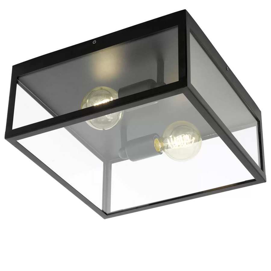 Eglo Eckige Deckenleuchte Charterhouse Deckenlampe Hängeleuchte Lampe Schwarz B-Ware - 9002759493929