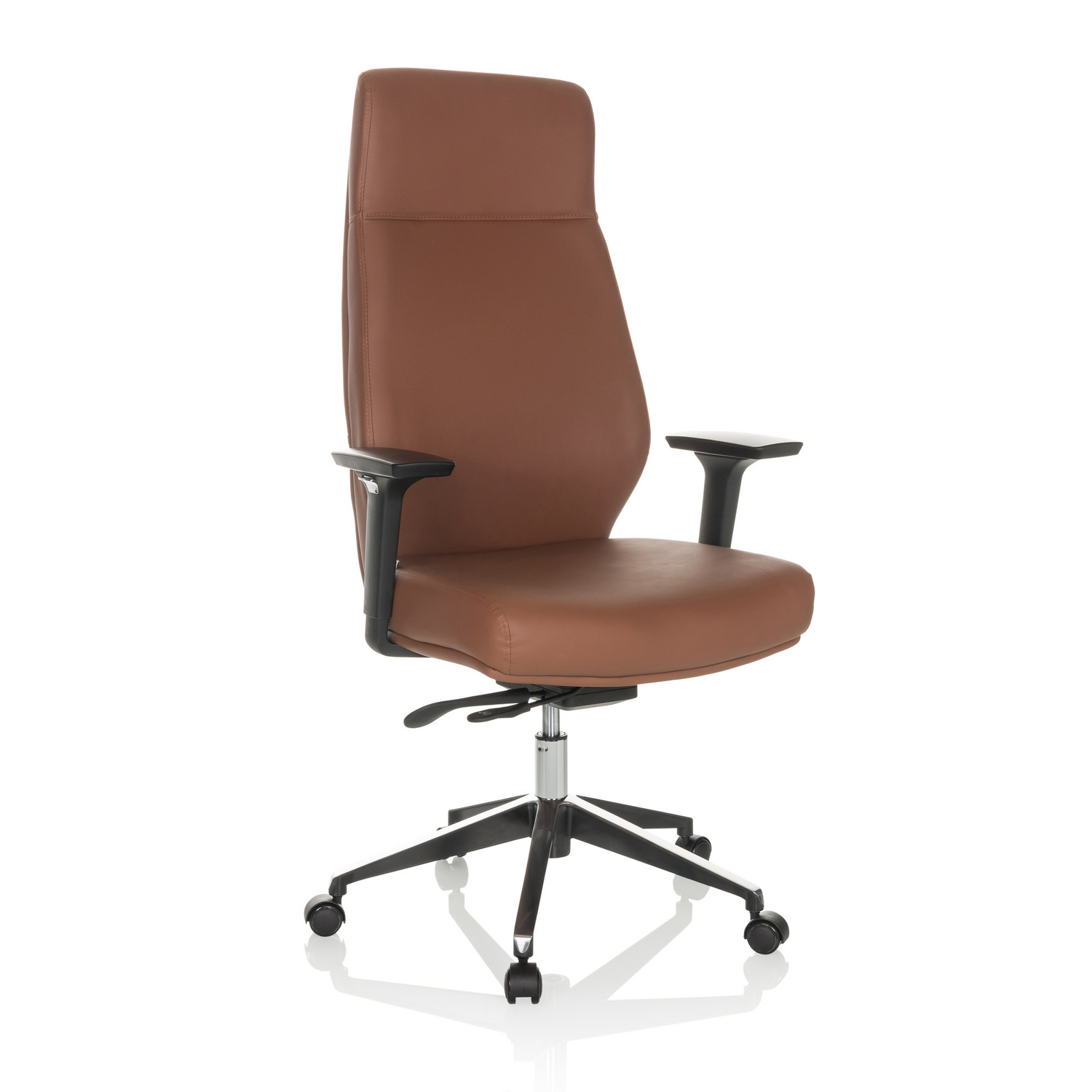 Hjh Office Bürostuhl Chefsessel Vitoro Eco Schreibtischstuhl Kunstleder Braun B-Ware - 4064323035879