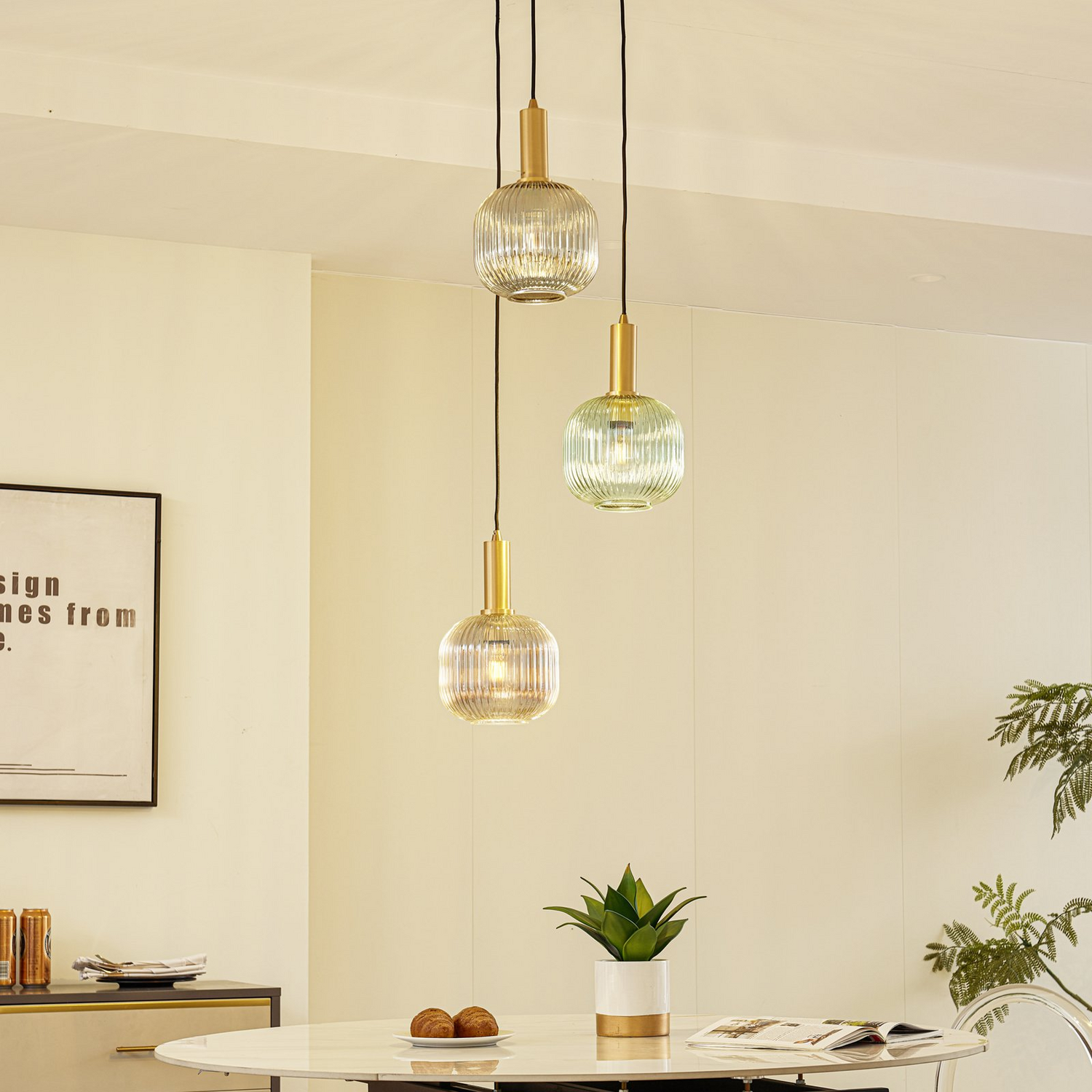 B-Ware Lindby Doroteo Hängeleuchte Hängelampe Leuchte Lampe Pendelleuchte Licht710