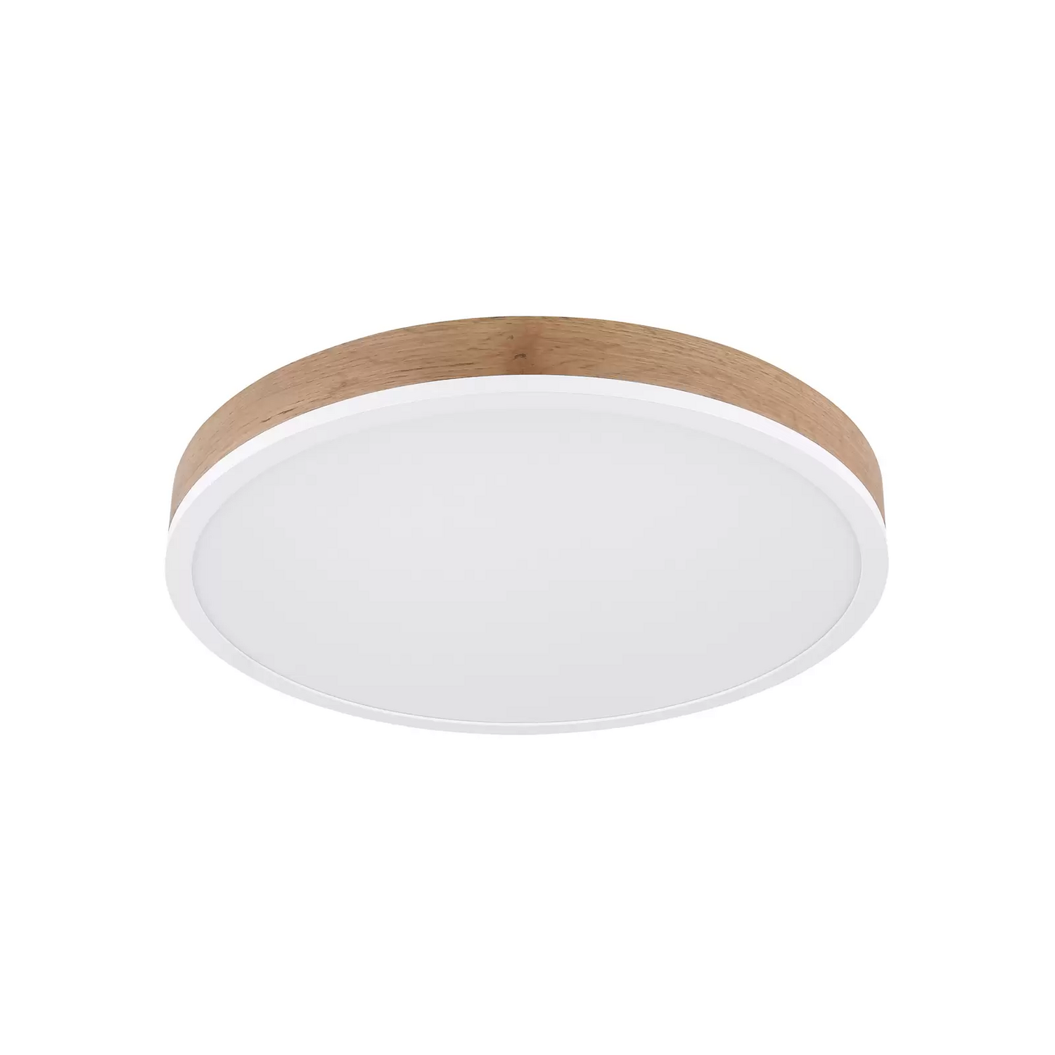 Globo Led Deckenlampe Doro ø 45 Cm Holz Dunkel/Weiß Deckenleuchte Leuchte La230 B-Ware