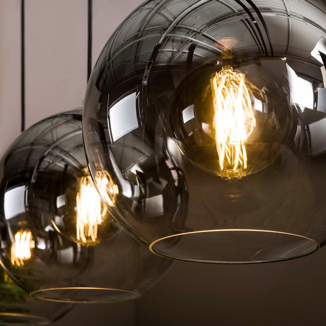Hängeleuchte Allessandra Pendelleuchte Deckenlampe Glasschirm Dreiflammig E27813 B-Ware