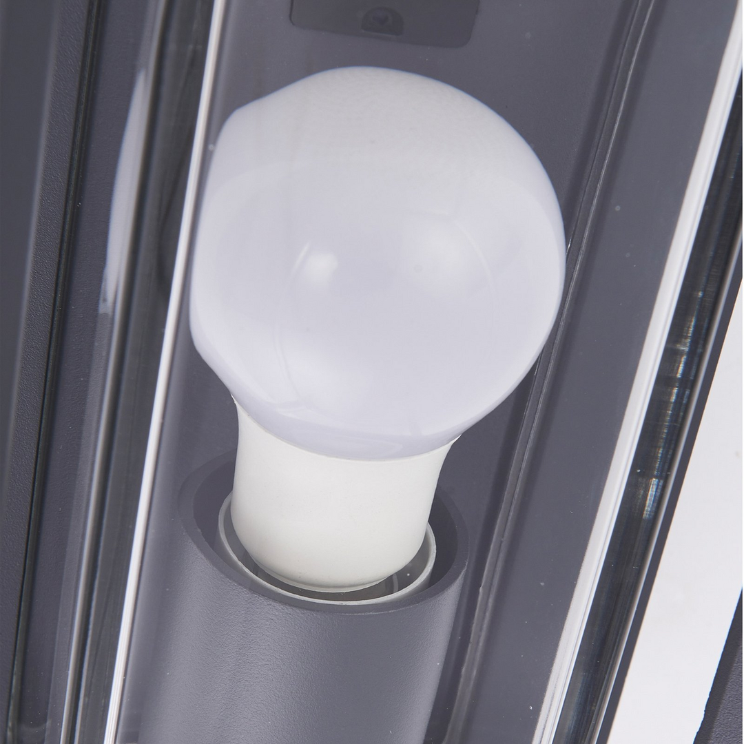 Arcchio Außenwandleuchte Ismera Dunkelgrau Klar Sensor Wandlampe Lampe Leuchte B-Ware