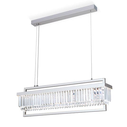 Orion Led Pendelleuchte Prism Hängeleuchte Hängelampe Leuchte Led Länglich Chrom B-Ware - 9003090268603