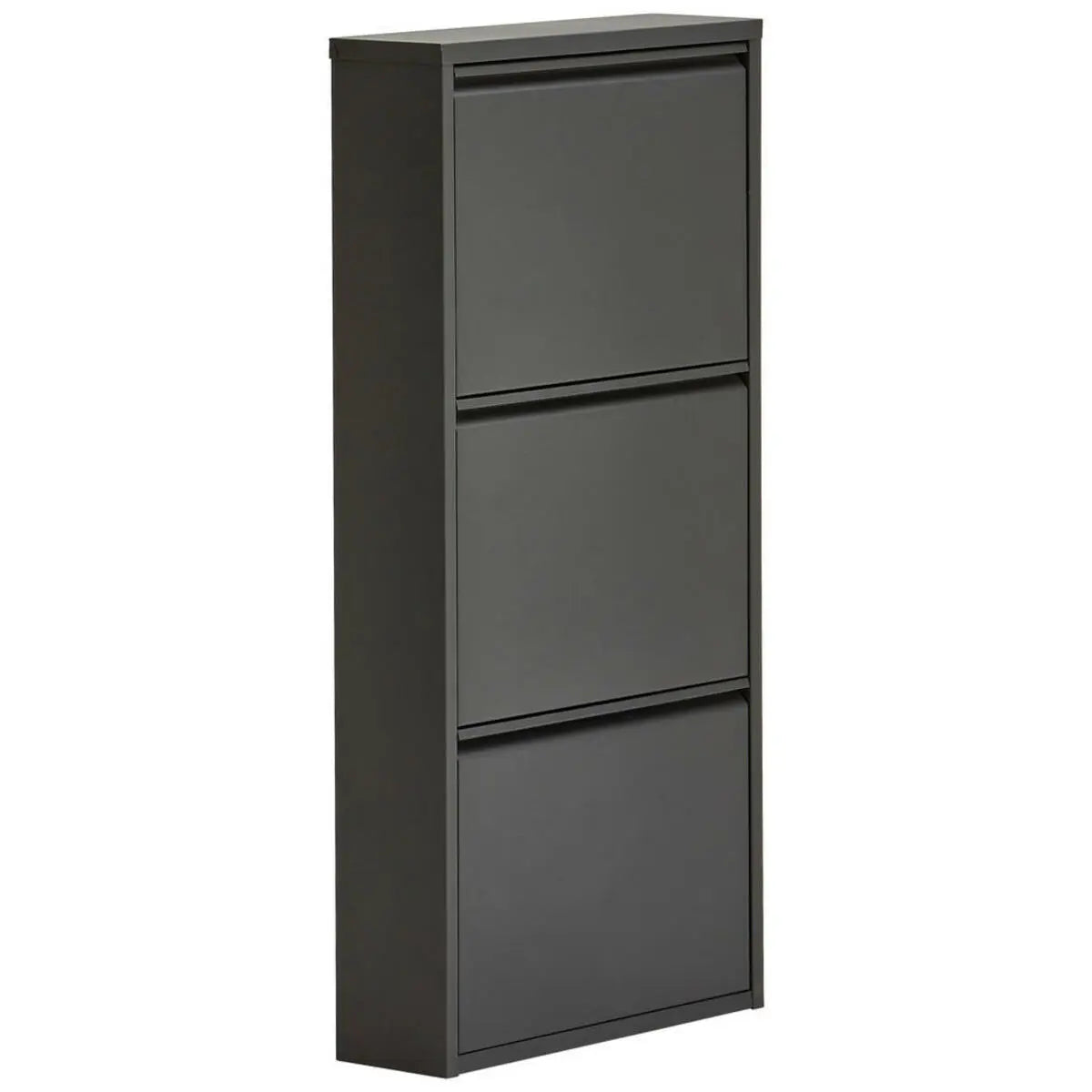 Carryhome Schuhkipper Schuhschrank Schuhregal Anthrazit 50x103,5x15 Cm B-Ware