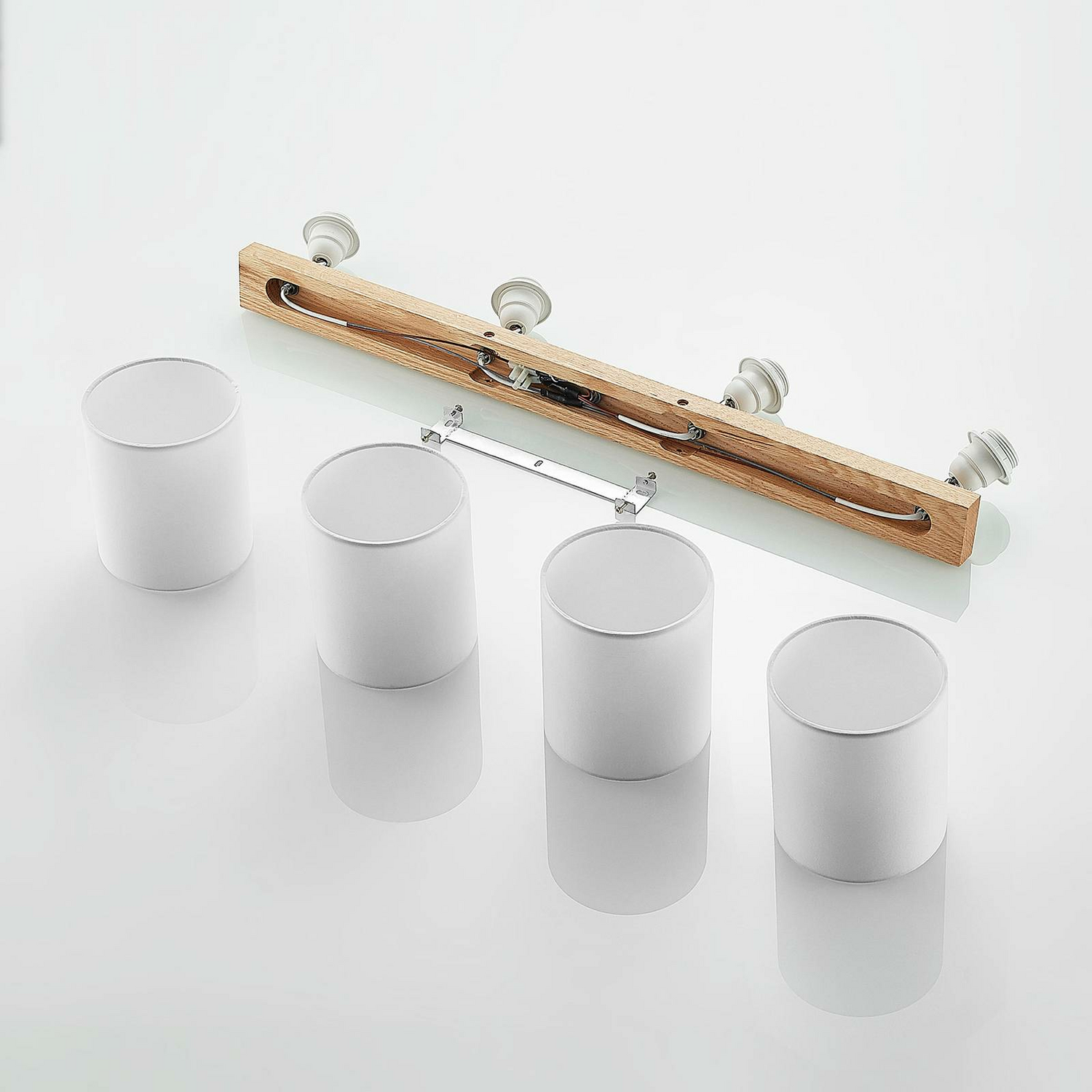 B-Ware Lindby Imarin Deckenstrahler Deckenleuchte Hängelampe Lampe 4 Flammig E27 Wei993