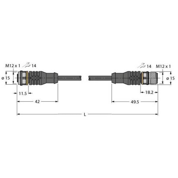 Turck 6630923 Sensor-/Aktor-Steckverbinder konfektioniert Verbinder