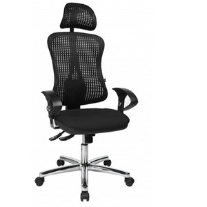 B-Ware Topstar Bürostuhl Drehstuhl Schreibtischstuhl Netzrücken Armlehnen schwarz