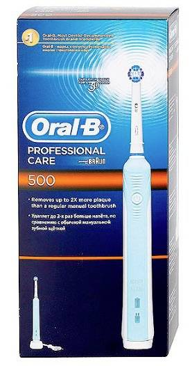 Oral-B PRO 500 CrossAction 91780463 Elektrische Zahnbürste Weiß Zahnpflege