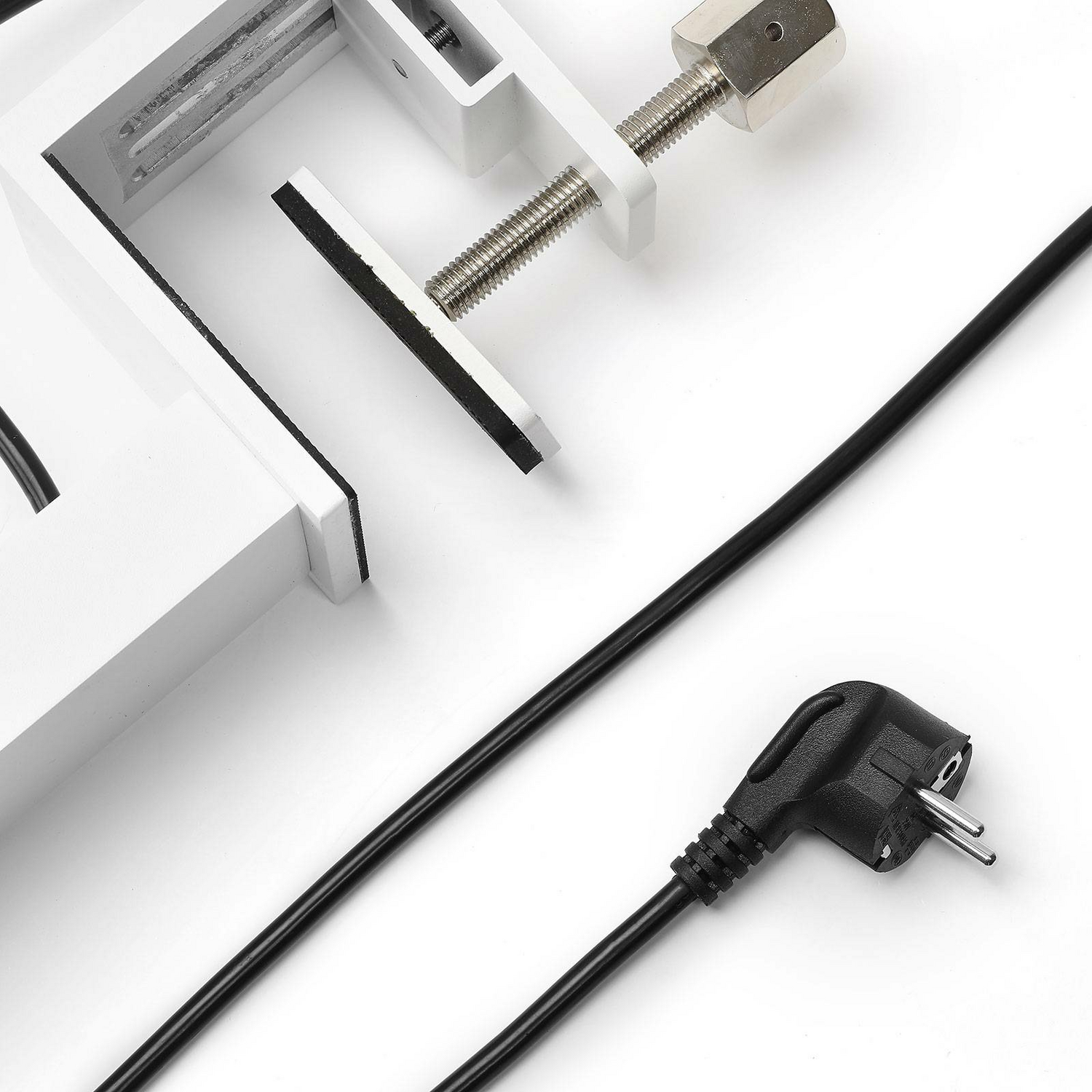 B-Ware Arcchio Led Klemmleuchte Tischleuchte Jolinda Arbeitsplatz Weiß Dimmbar Metall