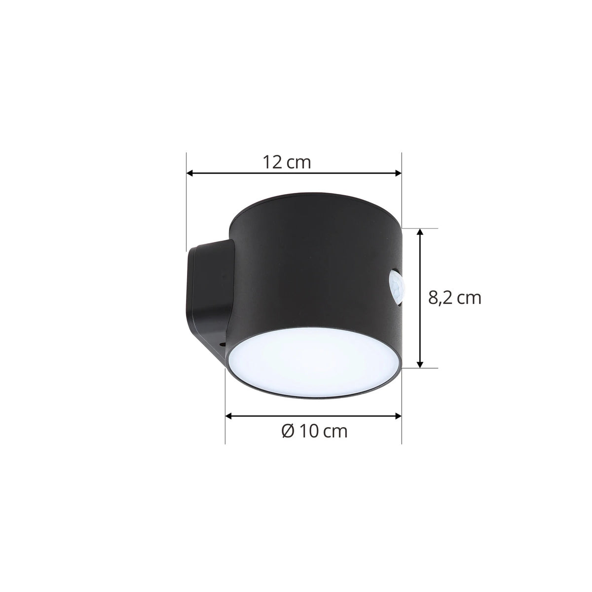Lindby Wandleuchte Außen Gartenleuchte Amren LED Lampe mit Bewegungsmelder Solar - 4251911787221