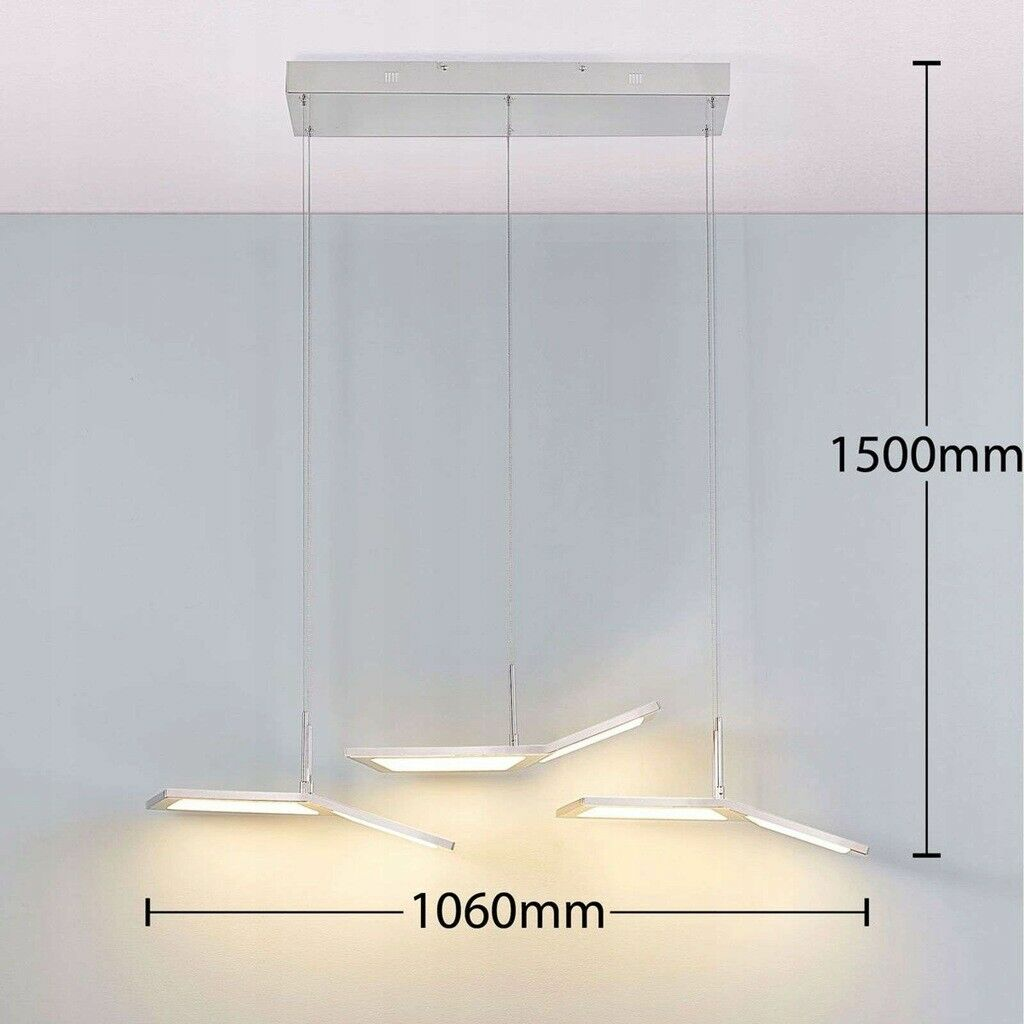 Lampenwelt LED-Pendelleuchte Pendellampe Lampe Leuchte Luciano Dimmbar LED 40 W