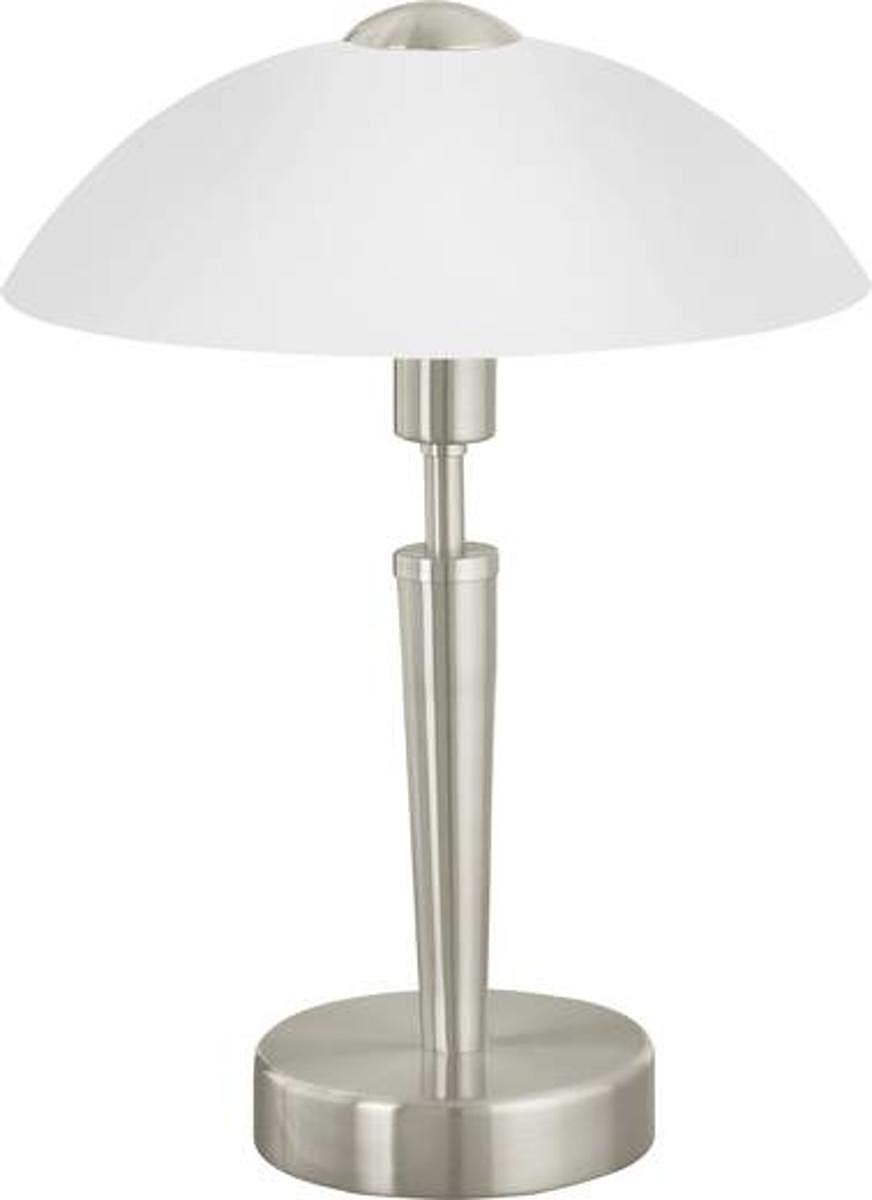 Eglo Tischlampe Energiesparlampe Schreibtischlampe Led E14 Solo 1 Nickel Matt920 B-Ware