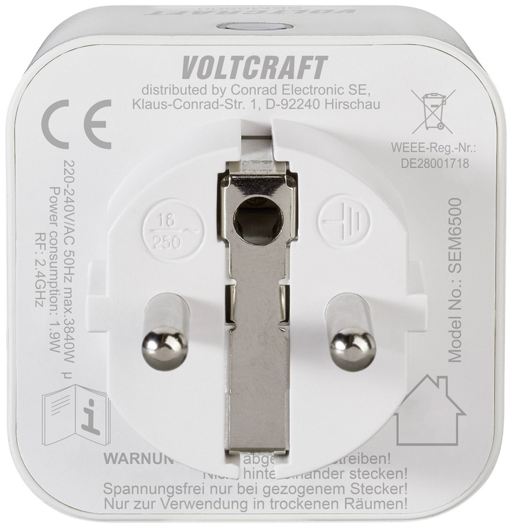 Voltcraft Sem6000 Energiekostenmessgerät Energiemesser Strommesser Bluetooth B-Ware