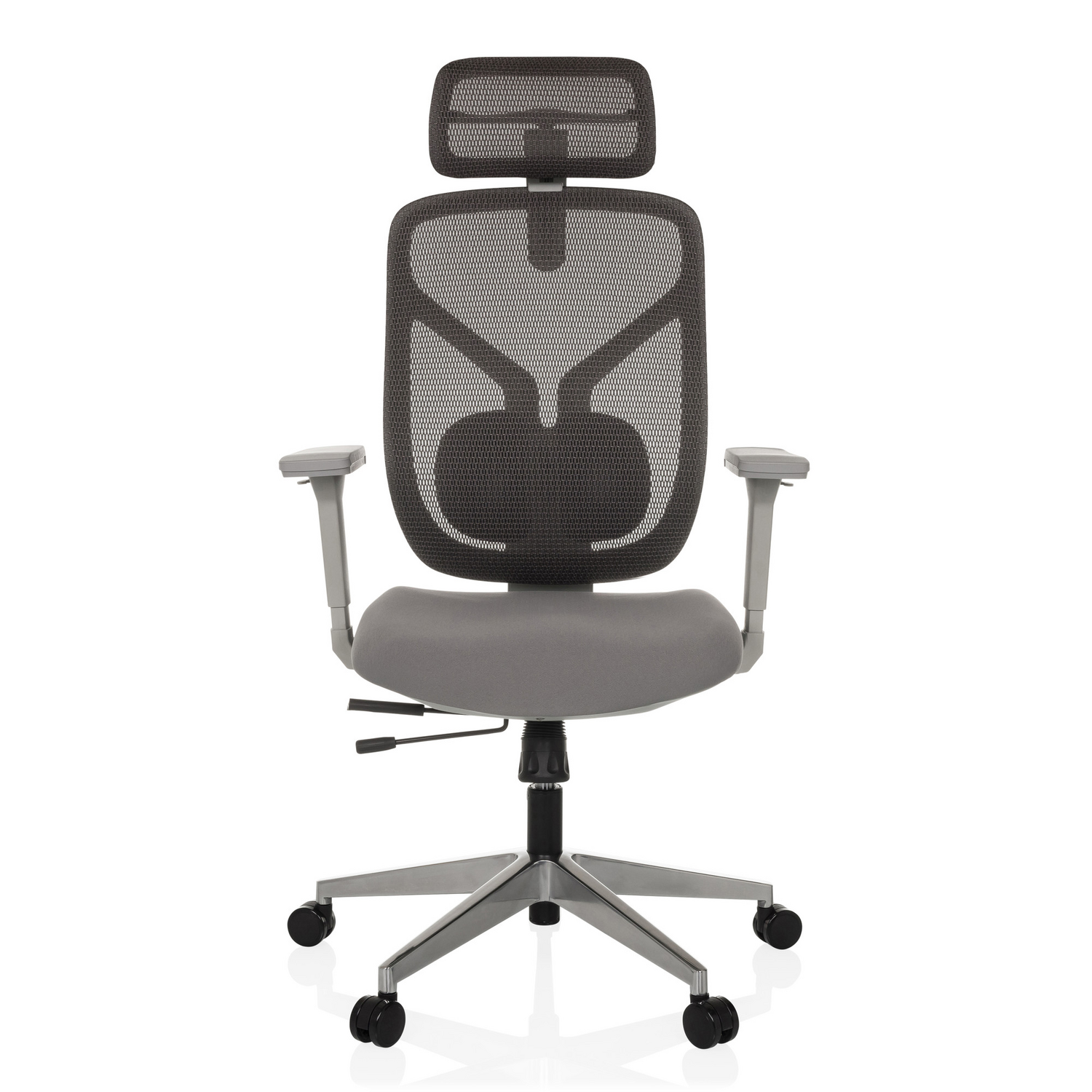 B-Ware Hjh Office Bürostuhl Chefsessel Cassilis W Netzstoff Grau Drehstuhl Polyester - 4064323039037