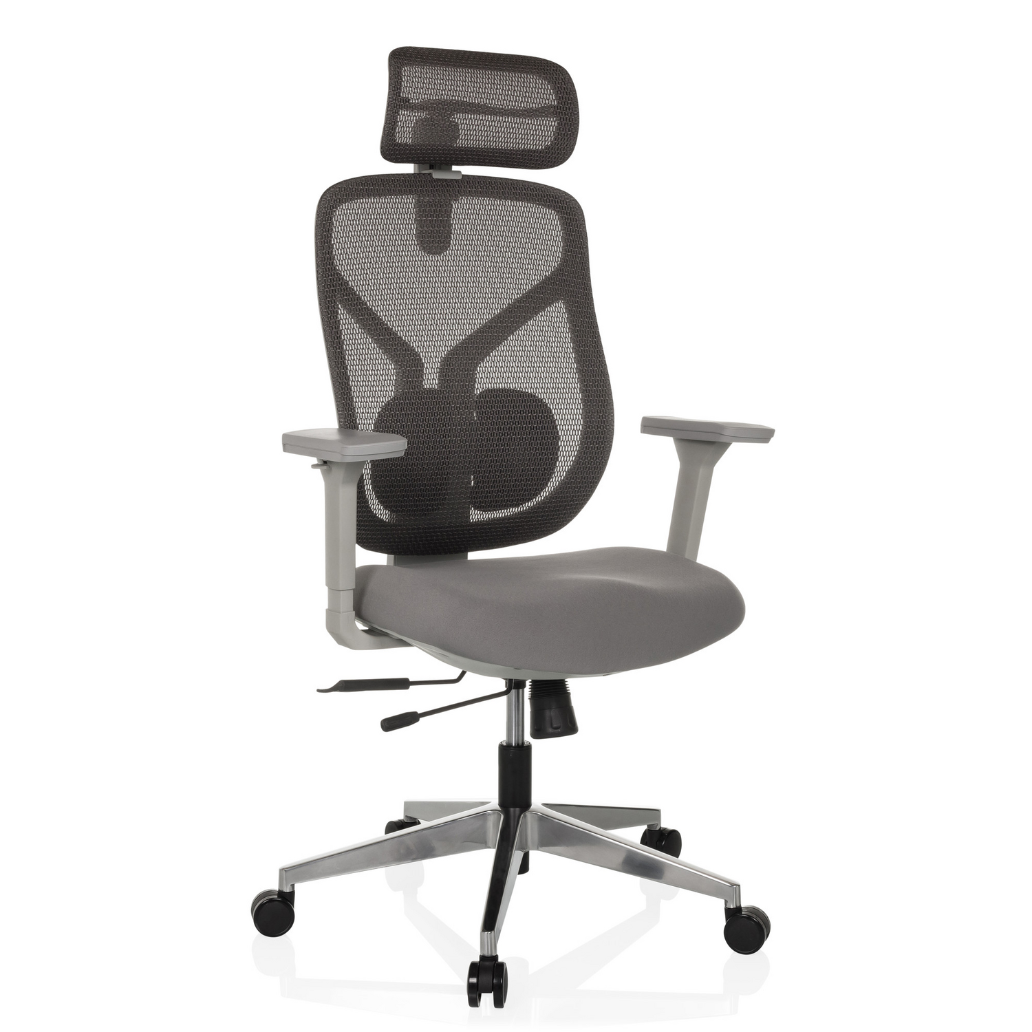B-Ware Hjh Office Bürostuhl Chefsessel Cassilis W Netzstoff Grau Drehstuhl Polyester54 - 4064323039037