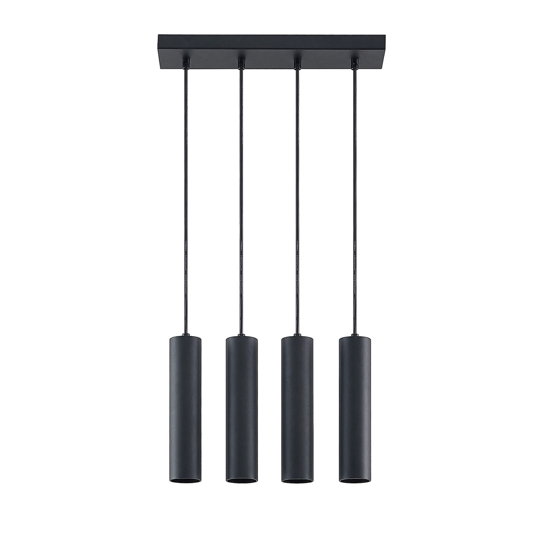 Prios Neliyah Hängeleuchte Deckenlampe Pendelleuchte Gu10 Rund Schwarz 4 Flg B-Ware - 4251911711608
