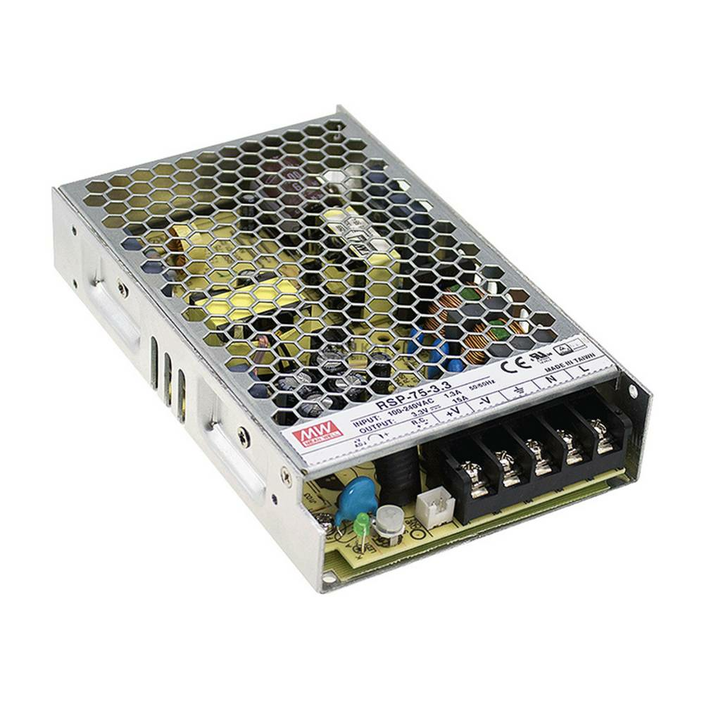 Mean Well RSP-75-5 AC/DC-Netzteilbaustein Schaltnetzteil geschlossen 15 A 75 W