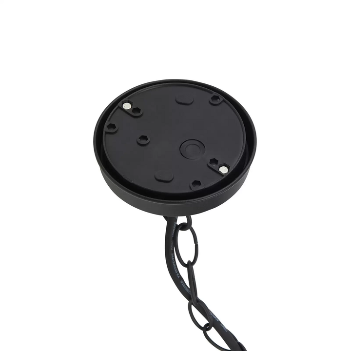 Lindby Außenpendelleuchte Luciane Hängeleuchte Hängelampe schwarz Alu Ø 31,8 cm