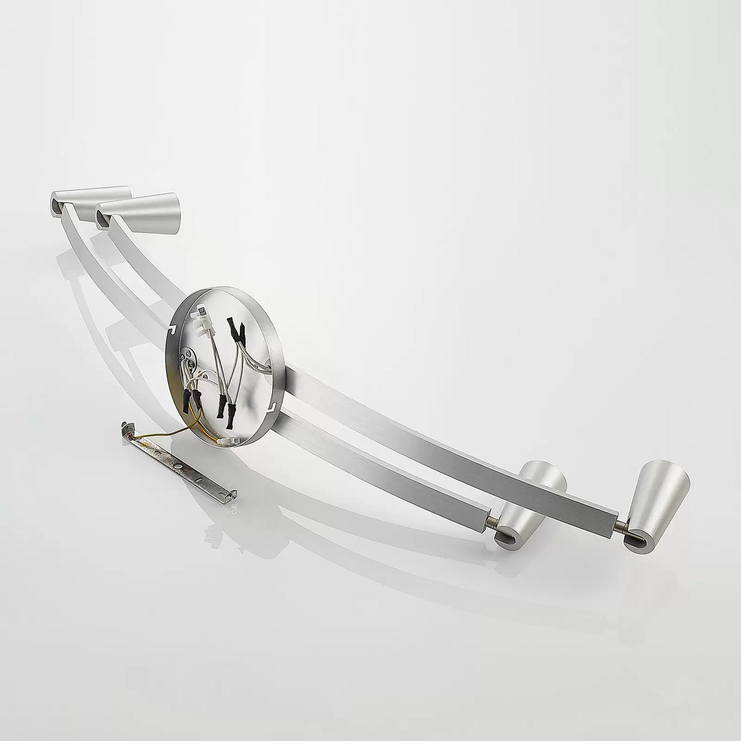 B-Ware Lucande Velanoris Deckenlampe Alu Gebürstet Deckenleuchte Lampe Leuchte Spot