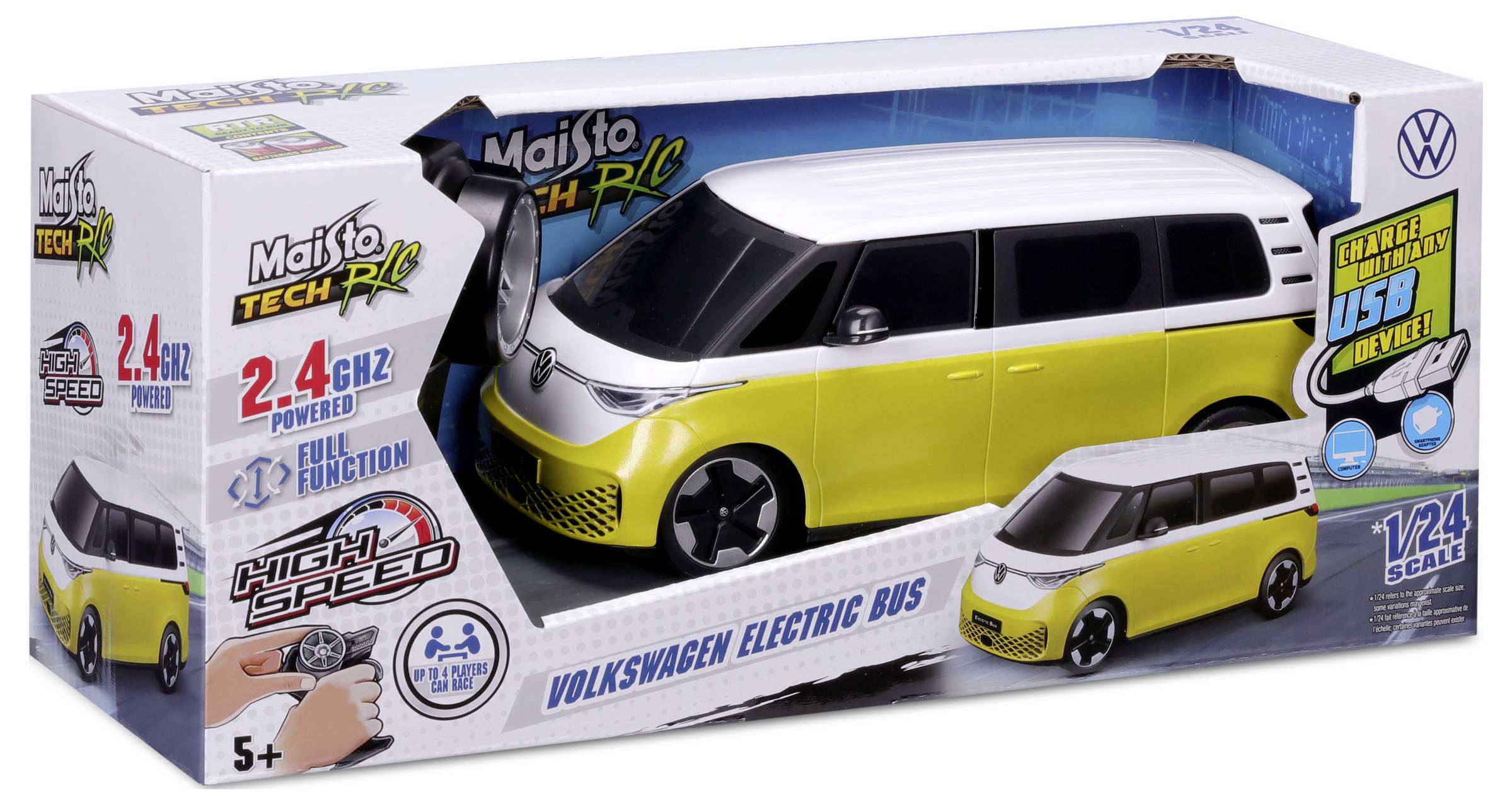 MaistoTech 582343 VW ID.Buzz 1:24 RC Einsteiger Modellauto Elektro Bus Modell - 90159823438
