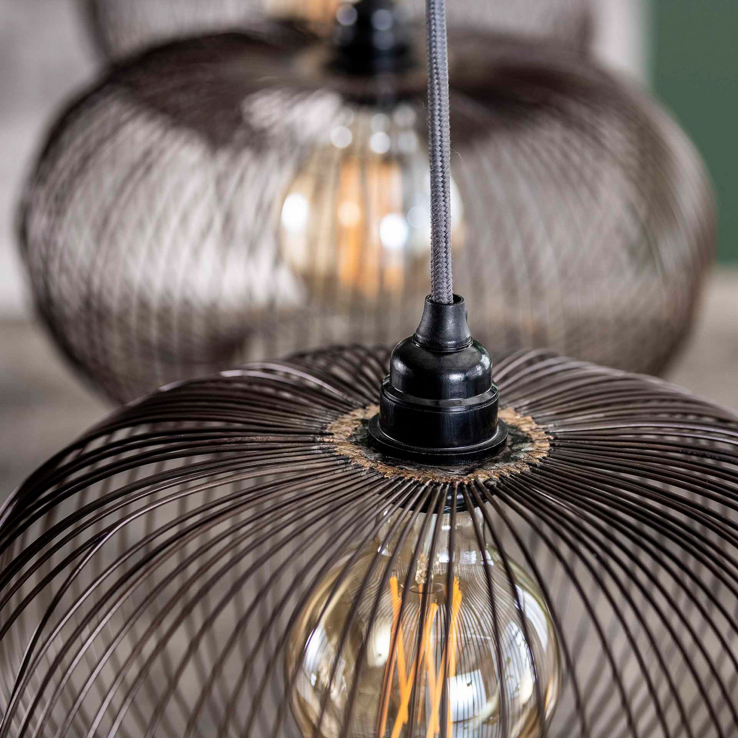 Hängeleuchte Rippberg Schwarz Vierflammig Deckenlampe Deckenleuchte Lampe Spot B-Ware - 8713244083792