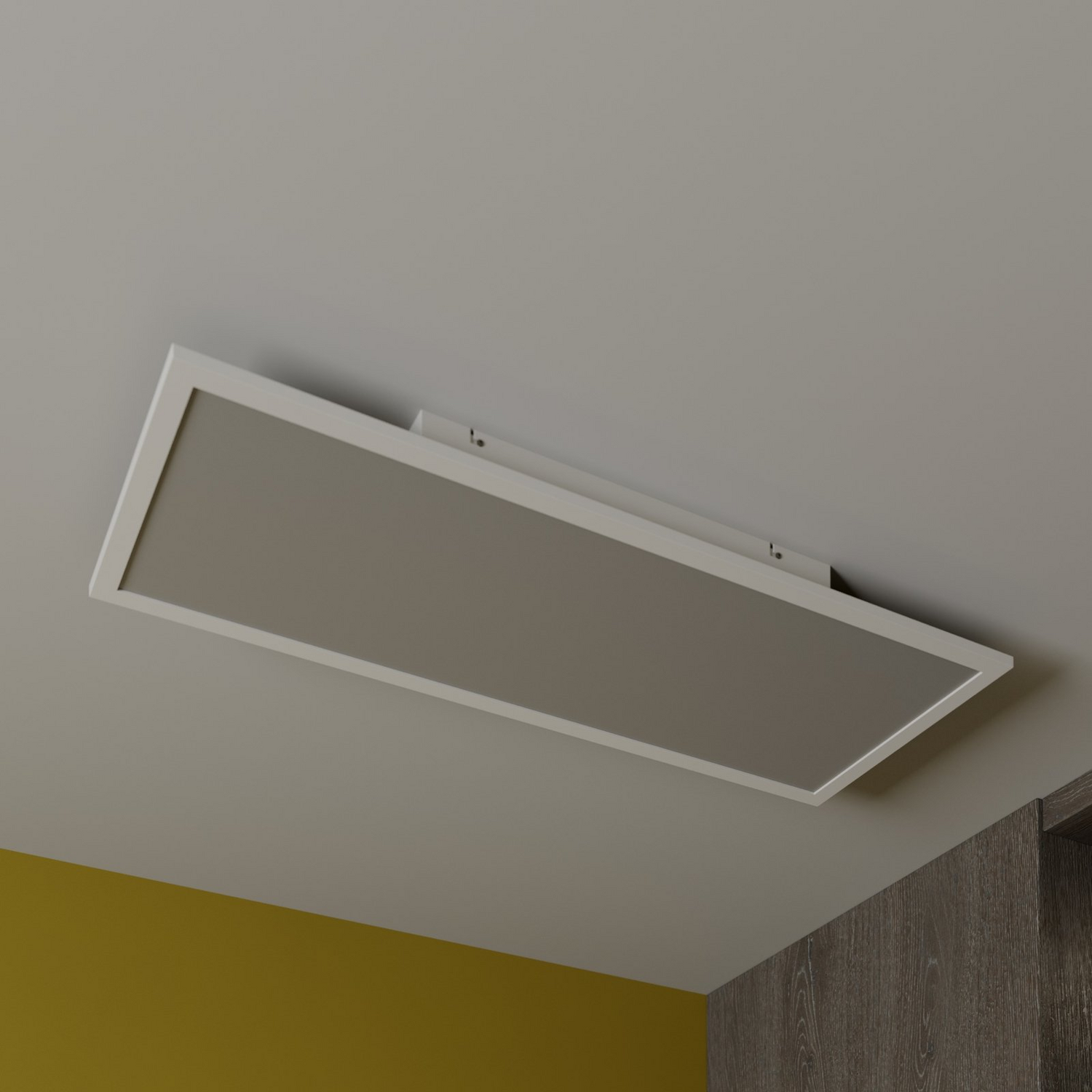 B-Ware Lindby Luay Led Panel Deckenlampe Deckenlampe Deckenpanel 30 X 80 Cm Weiß 26 W