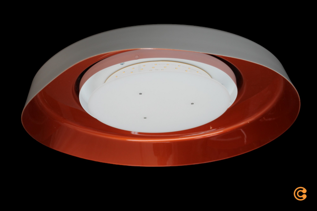 Carpyen Led Deckenleuchte Boop! ø54cm Weiß/Rot Metallic Deckenlampe Siehe Fotos B-Ware