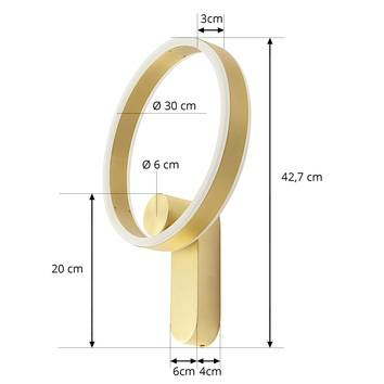 Lucande Yekta Led Wandlampe Wandleuchte Wandlicht Leuchte Led Direkt 18 W Messing B-Ware - 4251911761894