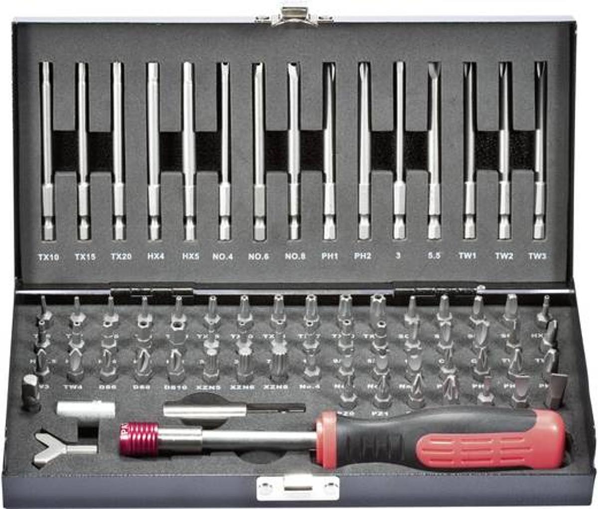 B-Ware Toolcraft Ht02183 820952 Bit Set 75teilig Schlitz Innen Sechskant Innen Torx ... - 4016138497007